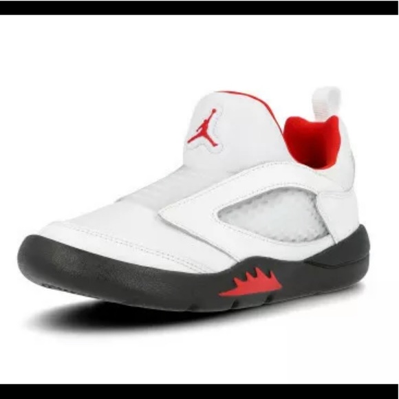 Nike Jordan 5 Retro Flex Black/ White/ University Red CK1227 100 Little Kids PS - Picture 4 of 12